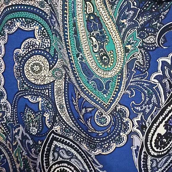 Roz & Ali Paisley Blouse 2x - Picture 3 of 6